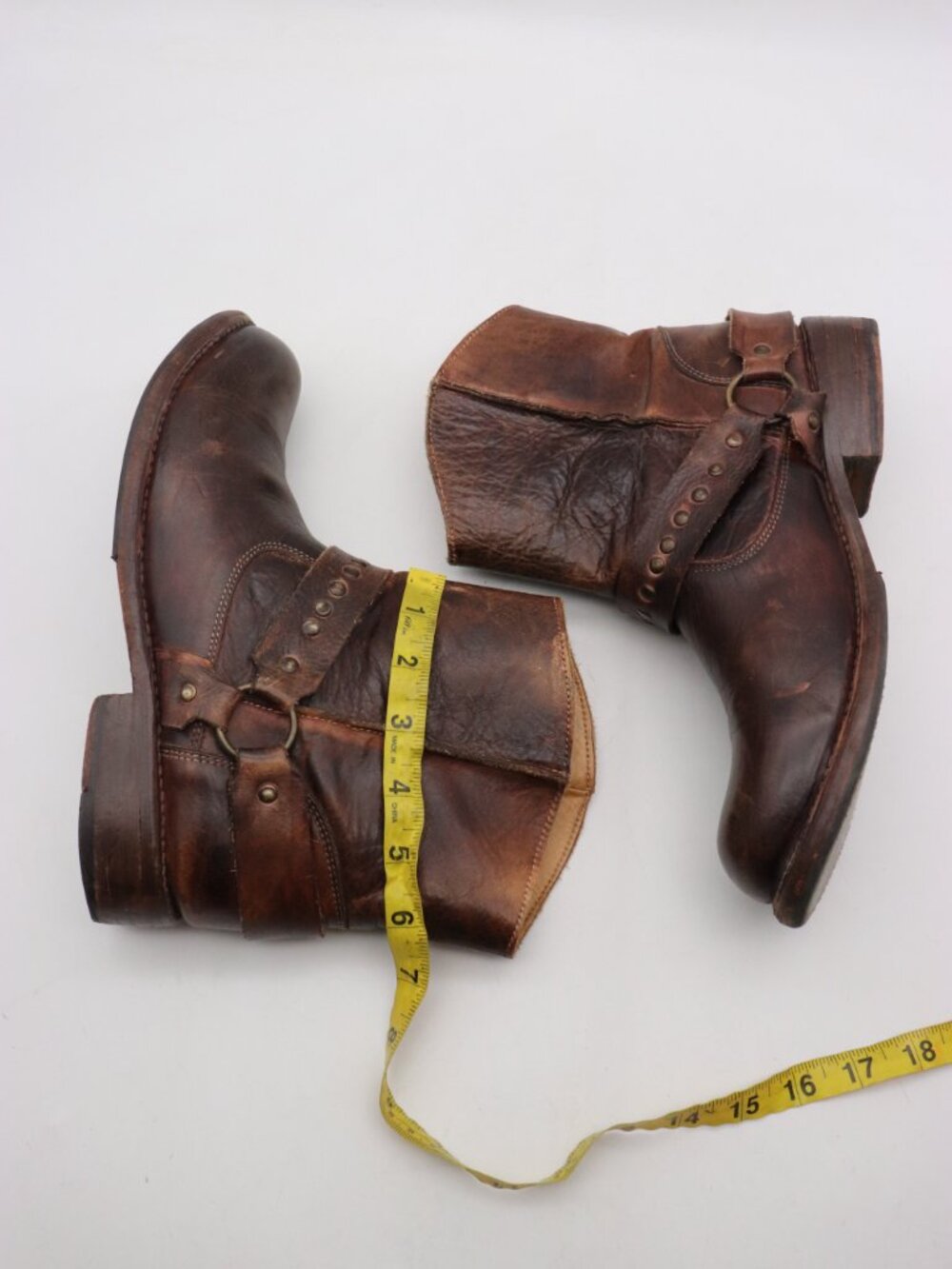 Bed Stu Exeter Harness Boots Women's Size 9 Brown Leather Ankle Shoes - Picture 8 of 11